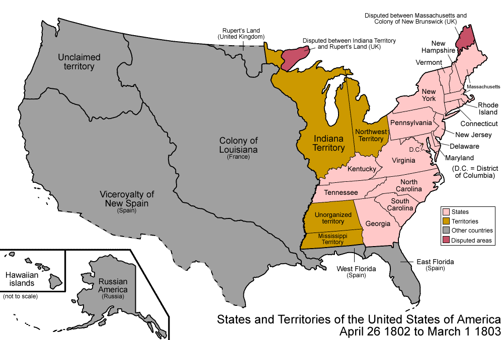 Territorialism in the U.S., 1789-Present (Maps) » 014–States and Territories 